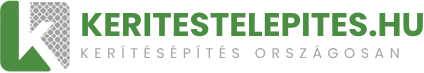 Kerítéstelepítés.hu hivatalos logó v2 — országos kerítésépítés 2026