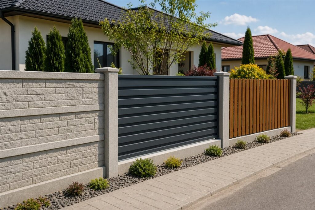 Betonkerítés, lemezkerítés vagy fakerítés – melyik kerítés éri meg jobban?